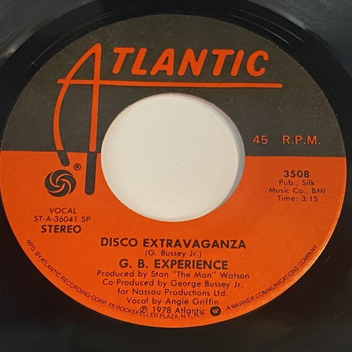 G.B. Experience: Disco Extravaganza / (Instrumental) 45 - Soul Funk Disco