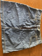Vintage ESPRIT Jean Blue Denim Jean Mini Skirt Size 7
