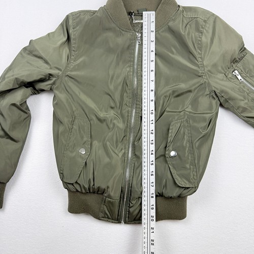 Joujou Nylon Bomber Flight Jacket Size XS Womens Olive Green - Picture 8 of 8