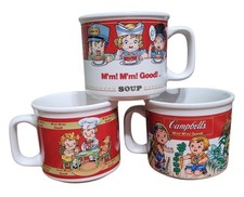 Campbells Soup 3 Mugs Vintage 93 97 98 Kids M...