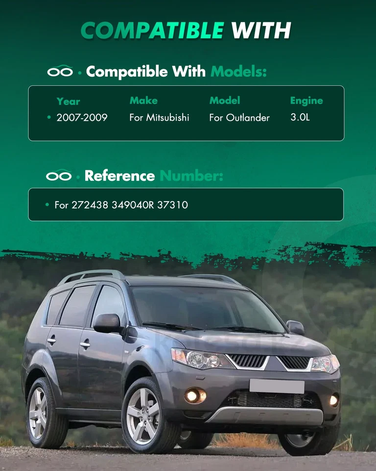 For 2007-2009 Mitsubishi Outlander Complete Front Struts w/ Spring & Rear Shock - Image 4 of 4