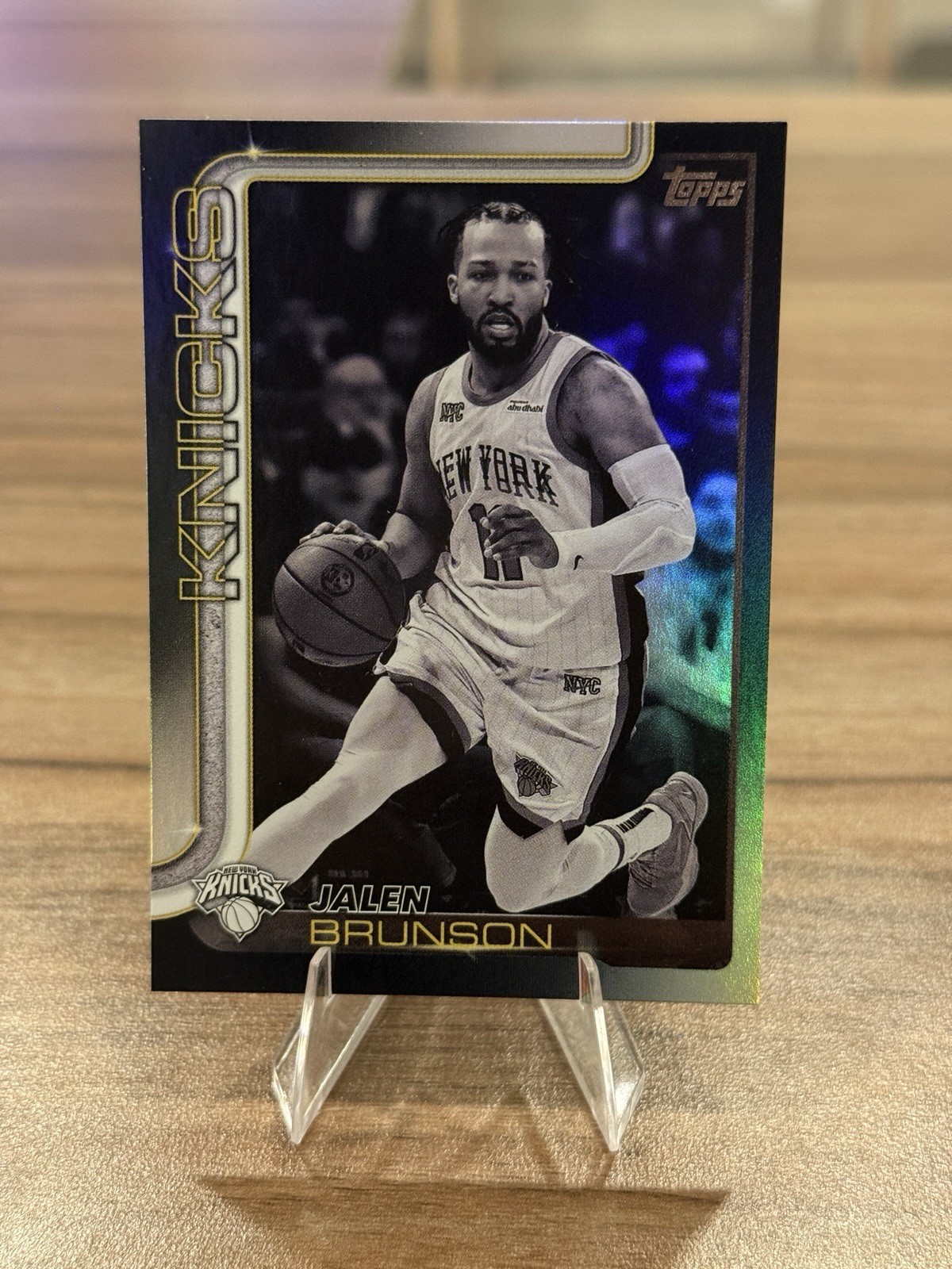 Jalen Brunson Blackout 2025-26 Topps Basketball Parallel Black Friday Target SP