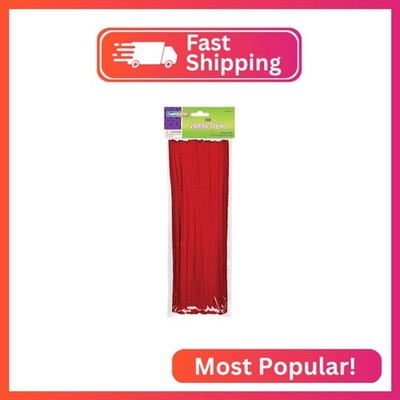 Creativity Street Jumbo Stems 100-Count Package Red