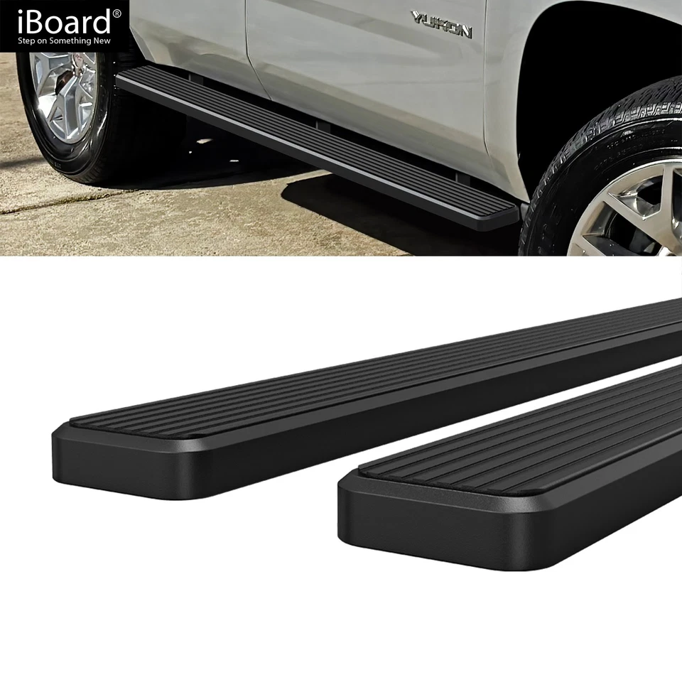 iBoard Running Board 5in Black Fit 00-20 Chevy Tahoe GMC Yukon - Изображение 2 из 4