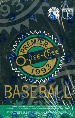 1993 O-Pee-Chee OPC Premier Baseball Factory Sealed 36 Pack Hobby Box