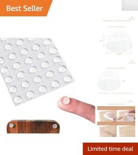 Cylindrical Cabinet Bumpers, 100PCS Clear Silicone Feet for Furniture Protection