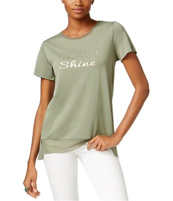Jamie & Layla Womens Live Love Shine Graphic T-Shirt