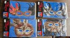 Feather Masks from the late 80s - Mardi Gras - Halloween - Combined shipping