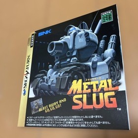 Sega Saturn Metal Slug Obi Postcard Included Ram Cartridge