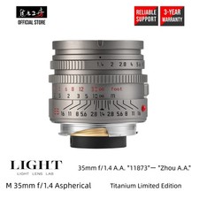 LIGHT LENS LAB 35mm F1.4 AA Aspherical 11873 Lens for Leica M SUMMILUX Titanium