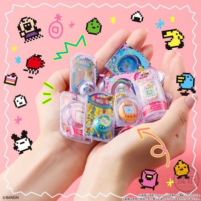 Tamagotchi Paradise Pink Blue Purple MINIATURE Package Charm set