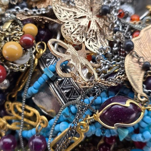 Costume Jewelry Lot Vintage Modern Mixed Wear Craft Resell 7 LB