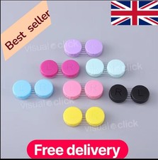 10pcs Contact Lens Case Care, Colored Double Box Muticoloured FAST POST UK