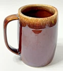 Vintage Hull USA Oven Proof Brown Drip Glaze Coffee Mug 16oz 5” Tall