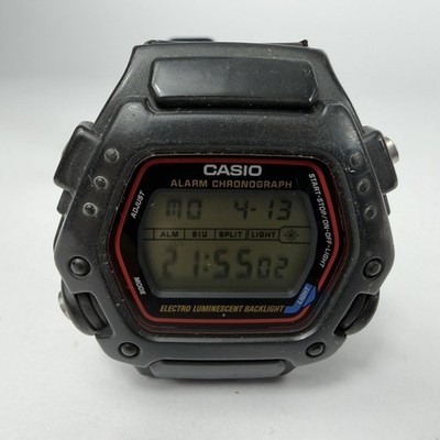 Casio 1219 DW-290 Mens Watch Black Digital Alarm Chronograph Japan Backlight