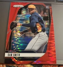 2025 MLB Prizm Cam Smith RC Pulsar rossa 048/399 — Houston Astros