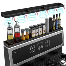 Magnetic Stove Top Shelf 30 Inch - Heat Resistant Silicone Over the Stove She...