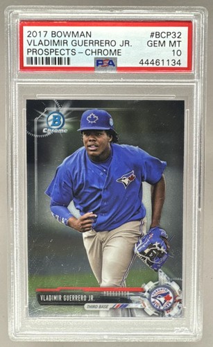 44461134 Vladimir Guerrero Jr 2017 Bowman #BCP32 Chrome Prospects PSA 10