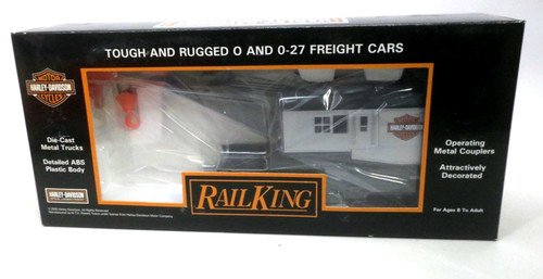 Carro grúa Harley Davidson escala O Rail King MTH 30-79110 | Condition: New