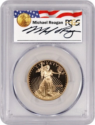 1998 W $25 Proof American Gold Eagle 1/2 oz Reagan Series PCGS PR69 DCAM