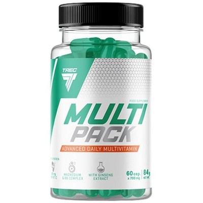 Trec Multipack  Advanced Daily Multivatimin 60 Caps / 30 serv 04/27 + Samples