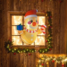 3.4' Christmas Inflatables Hanging Gingerbread Man with Gift Box