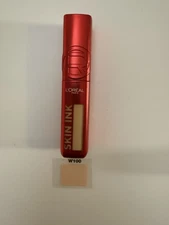 L’Oreal Skin Ink Longwear 2-in-1 Foundation Concealer Makeup, W100