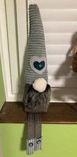 Shelf Sitting gnome gonk dangly hanging legs Christmas