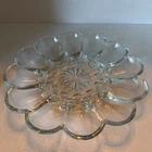 Anchor Hocking "Presence" Deviled Egg Platter Tray Server Plate 10” Vintage