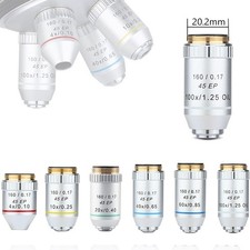 195 EP Semi Plan Achromatic Objective Lens 4X 10X 40X 100X Biological Microscope