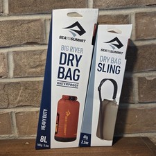 Sea To Summit Big River Waterproof Dry Bag 8L Picante & Dry Bag Sling Jet Black