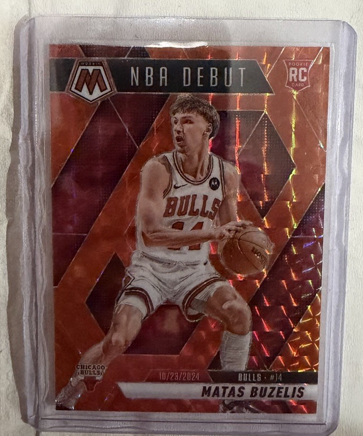 Matas Buzelis 2024-25 Panini Mosaic Orange NBA Debut Rookie /249 🔥 Bulls