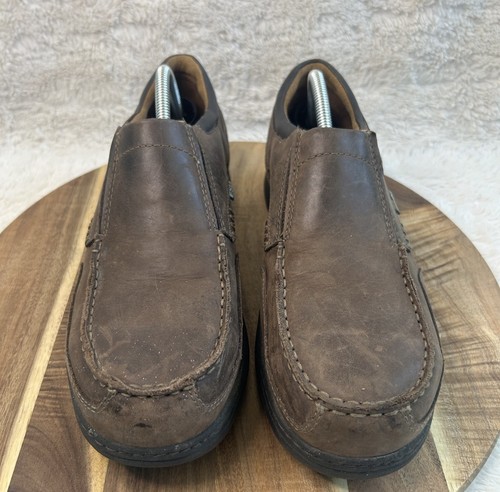 Branston Moc Toe Slip-On Uomo Marrone Effetto Usato Taglia 10.5 W US - Scarpa Senza Lacci, Tacco Piatto, Larghezza Normale - 2