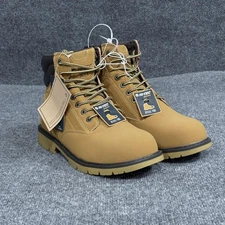 Hi-Tec Work Boots Mens Size 11 Tan Wheat Gauge 6 ST Steel Toe Safety CH80262M-T