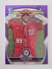 2023 Bowman Chrom Elian Soto Purple Refractor /250 1st Bowman