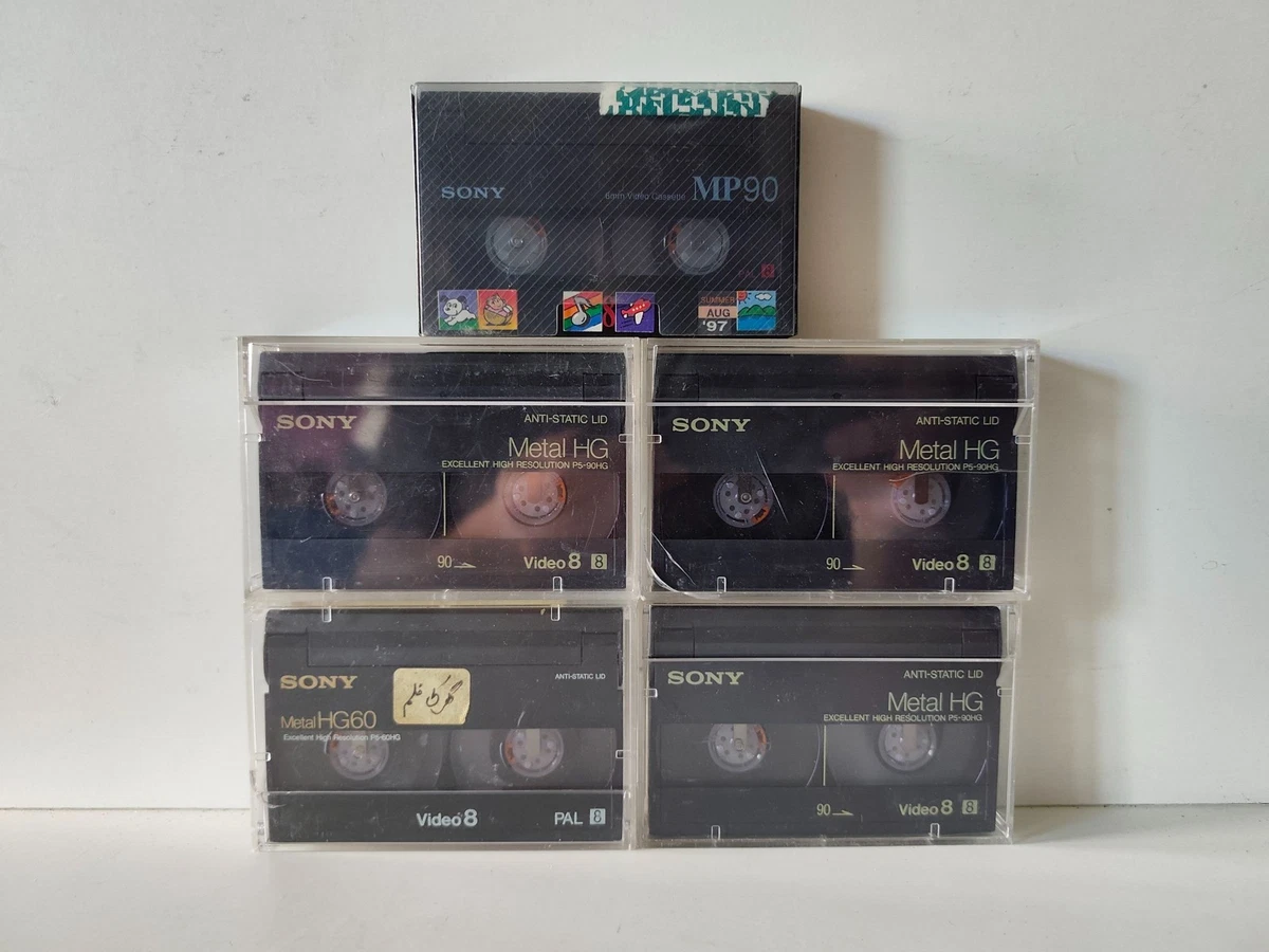 Lote 12 Casete 8 mm Vídeo 8 Videocámara Sony Metal HG MP Eso son 60 90 minutos