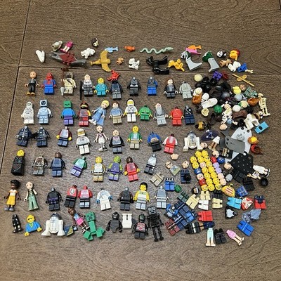 LEGO Minifigure Lot + Parts + Animals (Harry Potter, Minecraft, City, + More)
