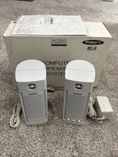 Vintage Altec Lansing ACS40 Computer Speakers 2.0 Retro PC Tested W/Audio Cable