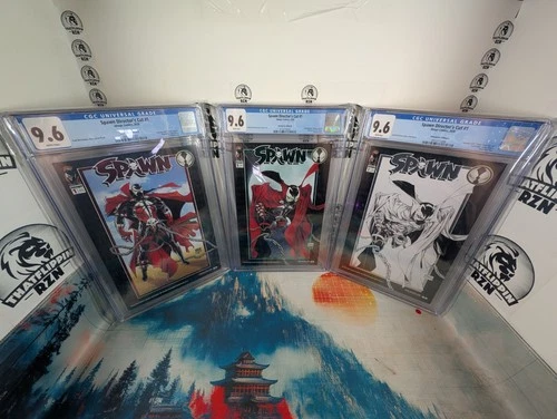 Spawn Directors Cut Kickstarters. Three #1 Editions All Graded CGC 9.6. Rare!