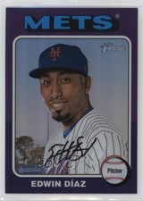 2024 Heritage High Number Hot Box Chrome Purple Refractor Edwin Diaz Díaz 19yg