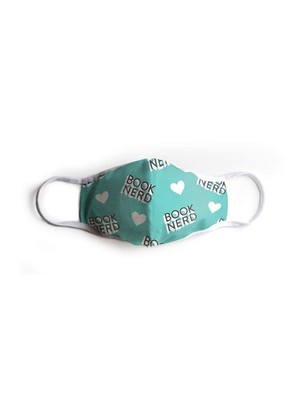Mask-1004 Book Nerd Face Mask Lrg Book NEU