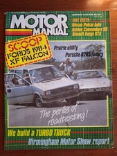 Motor Manual magazine, January 1983