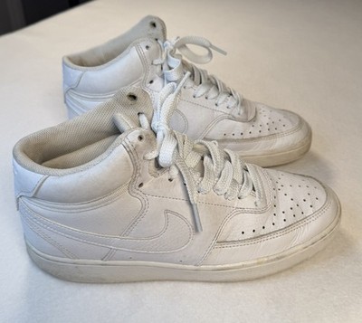 Nike Mid Court Shoes Size 8.5 Men's White Pre Owned