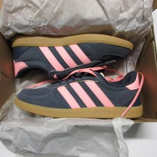 New Adidas Women's Breaknet Sleek Shoes Navy and Pink 6 NIB Athletic Casual