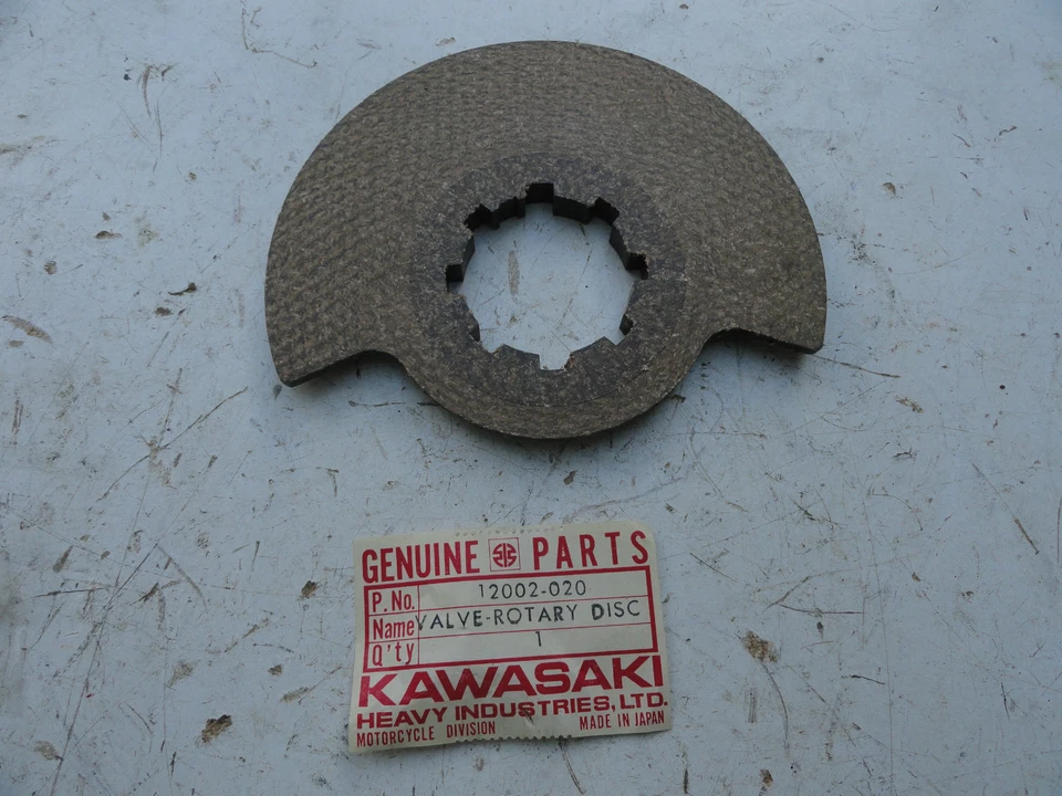 KAWASAKI NOS A1 A1SS A7 A7SS A1 ROTARY VALVE FIBER DISC OEM # 12002-020 OM2 - Image 2 of 3