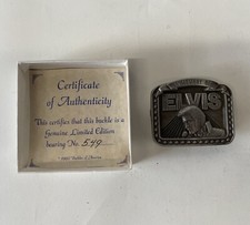 Elvis Presley Buckle, 1992 Ltd Edition, No 549