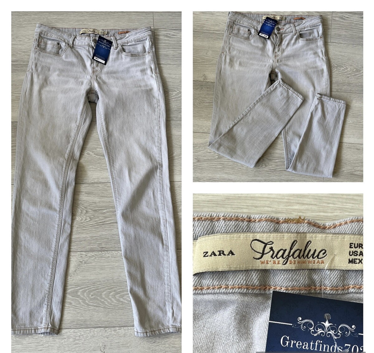 ZARA Trafaluc Womens Premium Quality Slim Fit Light Wash Jeans—US