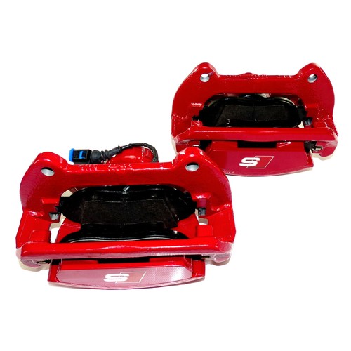 Pinzas de freno delanteras Golf 7 GTI R Seat Cupra S3 8v rojas 8V0615123F 8V0615124F nuevas - Imagen 3 de 3