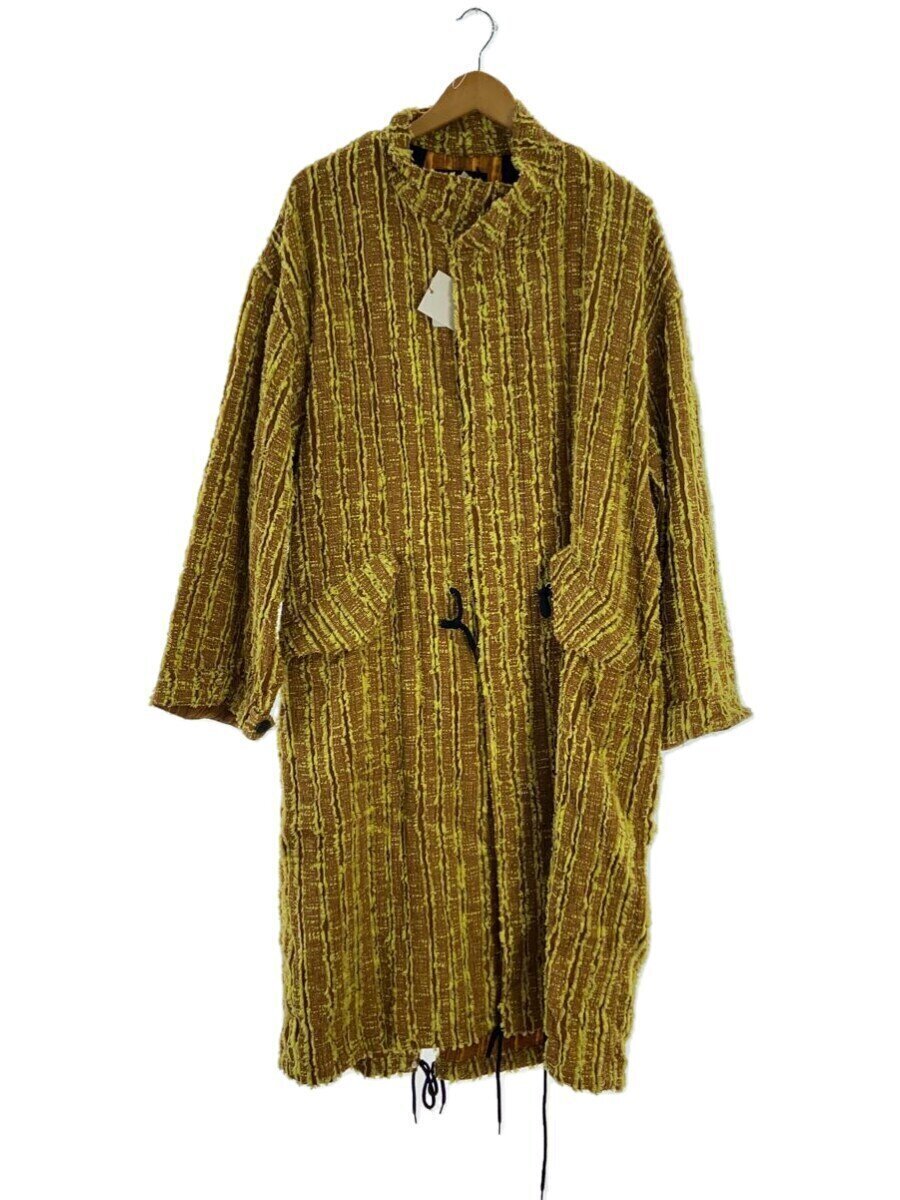 MAISON SPECIAL Fringe Stripe Mod Coat