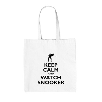 Keep Calm Uhr Snooker - Leinen Tragetasche - 147 Tiegel Player Ronnie Queue